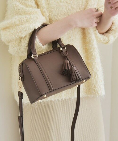 SHIPS / シップス ショルダーバッグ | quaranciel: 2way タッセル チャーム ミニ ボストン バッグ | 詳細13