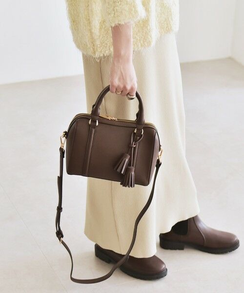 SHIPS / シップス ショルダーバッグ | quaranciel: 2way タッセル チャーム ミニ ボストン バッグ | 詳細15