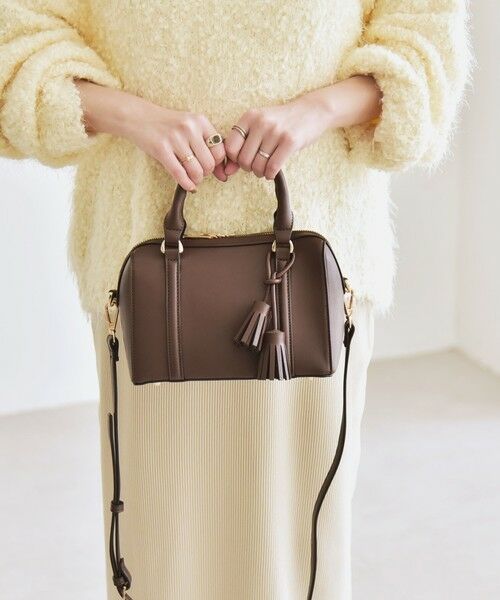 SHIPS / シップス ショルダーバッグ | quaranciel: 2way タッセル チャーム ミニ ボストン バッグ | 詳細17