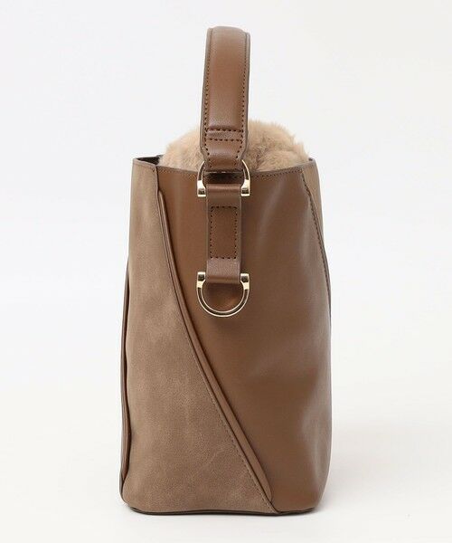 SHIPS / シップス ショルダーバッグ | quaranciel: 2way コンビ バケツ ショルダーバッグ × フェイクファー 巾着 | 詳細18