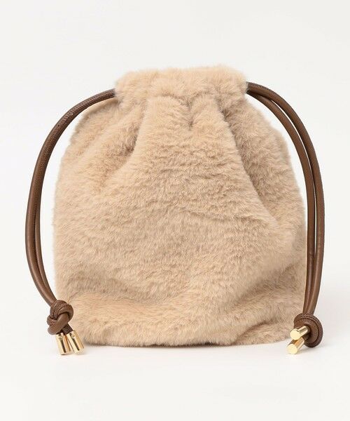 SHIPS / シップス ショルダーバッグ | quaranciel: 2way コンビ バケツ ショルダーバッグ × フェイクファー 巾着 | 詳細23