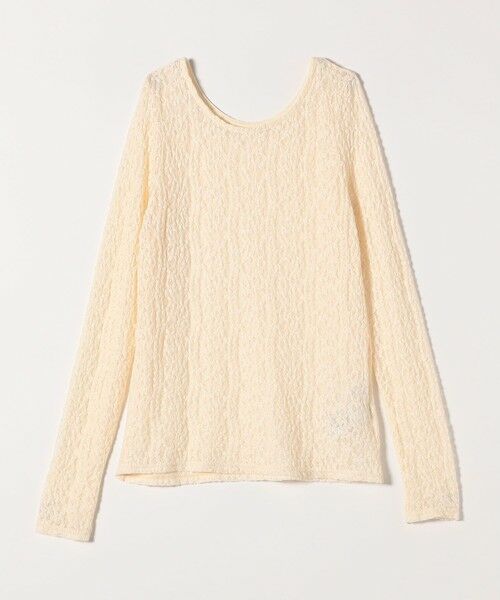 SHIPS / シップス カットソー（半袖以外） | quaranciel:〈手洗い可能〉フラワー レース ストレッチ クルーネック プルオーバー | 詳細18
