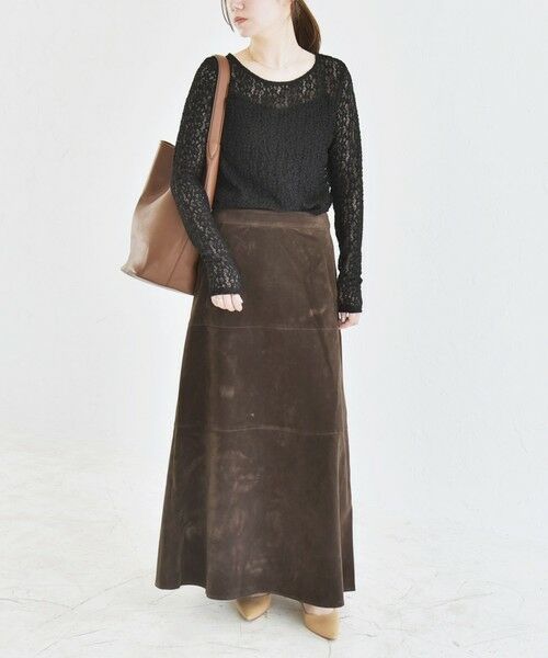 SHIPS / シップス カットソー（半袖以外） | quaranciel:〈手洗い可能〉フラワー レース ストレッチ クルーネック プルオーバー | 詳細20