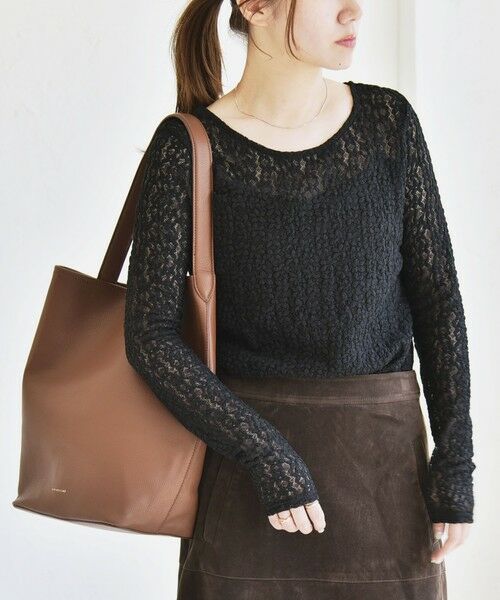 SHIPS / シップス カットソー（半袖以外） | quaranciel:〈手洗い可能〉フラワー レース ストレッチ クルーネック プルオーバー | 詳細22