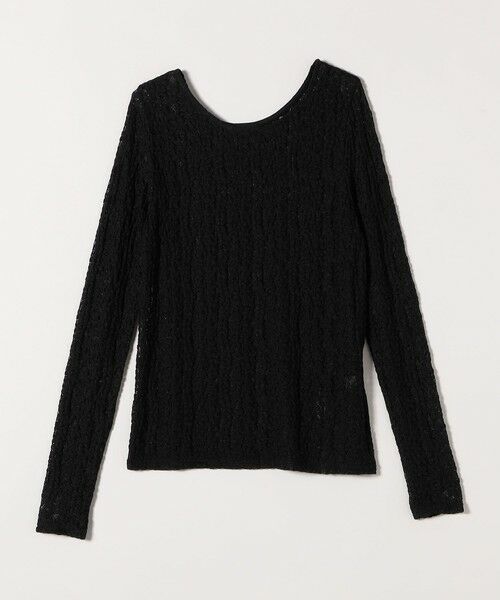 SHIPS / シップス カットソー（半袖以外） | quaranciel:〈手洗い可能〉フラワー レース ストレッチ クルーネック プルオーバー | 詳細27