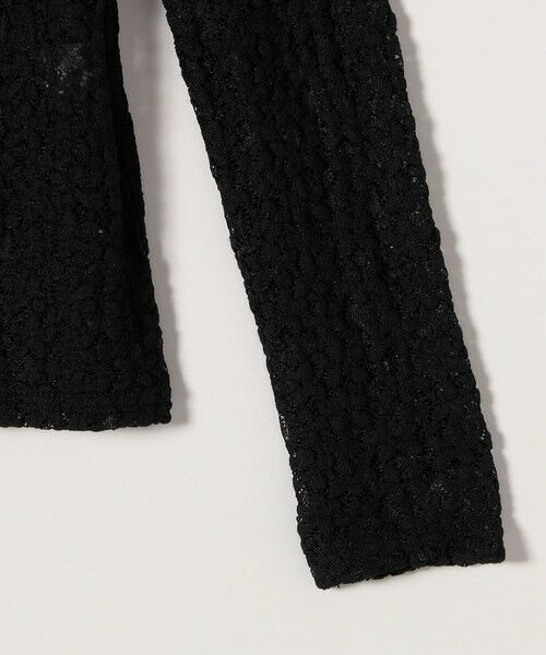 SHIPS / シップス カットソー（半袖以外） | quaranciel:〈手洗い可能〉フラワー レース ストレッチ クルーネック プルオーバー | 詳細30