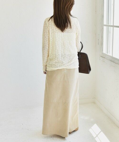 SHIPS / シップス カットソー（半袖以外） | quaranciel:〈手洗い可能〉フラワー レース ストレッチ レギュラーカラー シャツ カットソー | 詳細2