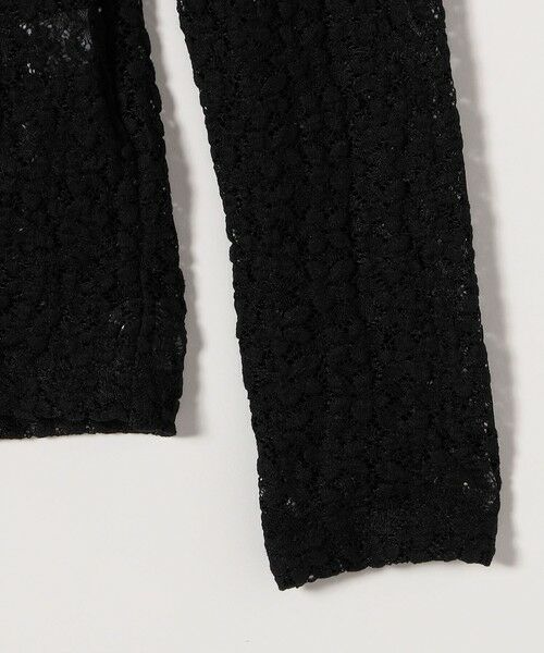 SHIPS / シップス カットソー（半袖以外） | quaranciel:〈手洗い可能〉フラワー レース ストレッチ レギュラーカラー シャツ カットソー | 詳細25