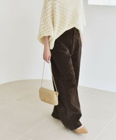 SHIPS / シップス その他パンツ | quaranciel:〈洗濯機可能〉ポリエステル スエード ワイド パンツ