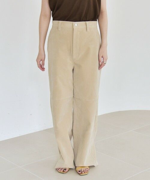 SHIPS / シップス その他パンツ | quaranciel:〈洗濯機可能〉ポリエステル スエード ワイド パンツ | 詳細10