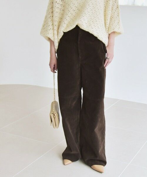 SHIPS / シップス その他パンツ | quaranciel:〈洗濯機可能〉ポリエステル スエード ワイド パンツ | 詳細16
