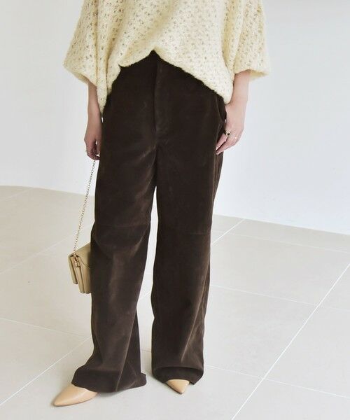 SHIPS / シップス その他パンツ | quaranciel:〈洗濯機可能〉ポリエステル スエード ワイド パンツ | 詳細17
