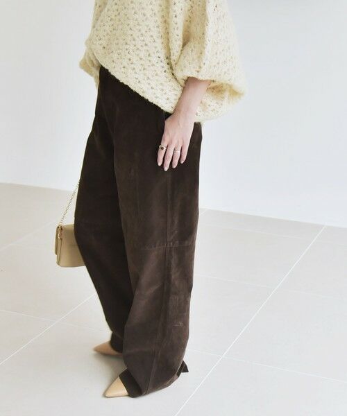 SHIPS / シップス その他パンツ | quaranciel:〈洗濯機可能〉ポリエステル スエード ワイド パンツ | 詳細18