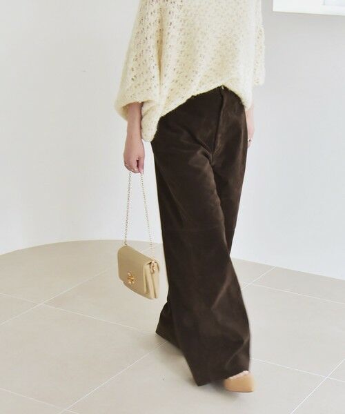 SHIPS / シップス その他パンツ | quaranciel:〈洗濯機可能〉ポリエステル スエード ワイド パンツ | 詳細22