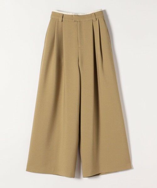 SHIPS / シップス その他パンツ | quaranciel:〈洗濯機可能〉ダブルクロス ウエスト ライン タック ワイド パンツ | 詳細8