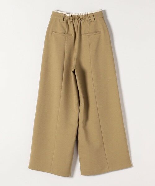 SHIPS / シップス その他パンツ | quaranciel:〈洗濯機可能〉ダブルクロス ウエスト ライン タック ワイド パンツ | 詳細9
