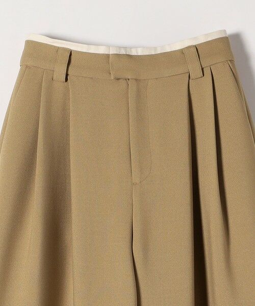 SHIPS / シップス その他パンツ | quaranciel:〈洗濯機可能〉ダブルクロス ウエスト ライン タック ワイド パンツ | 詳細10