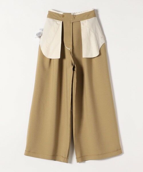 SHIPS / シップス その他パンツ | quaranciel:〈洗濯機可能〉ダブルクロス ウエスト ライン タック ワイド パンツ | 詳細15