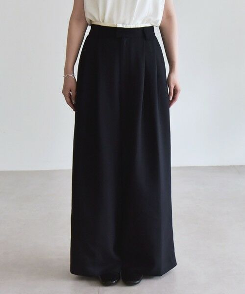 SHIPS / シップス その他パンツ | quaranciel:〈洗濯機可能〉ダブルクロス ウエスト ライン タック ワイド パンツ | 詳細27