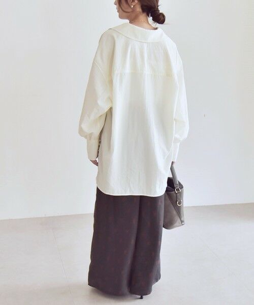 SHIPS / シップス その他パンツ | quaranciel:〈手洗い可能〉モノグラム ドット リラックス ワイド パンツ | 詳細2