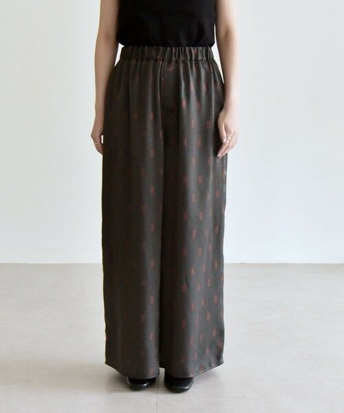 SHIPS / シップス その他パンツ | quaranciel:〈手洗い可能〉モノグラム ドット リラックス ワイド パンツ | 詳細9