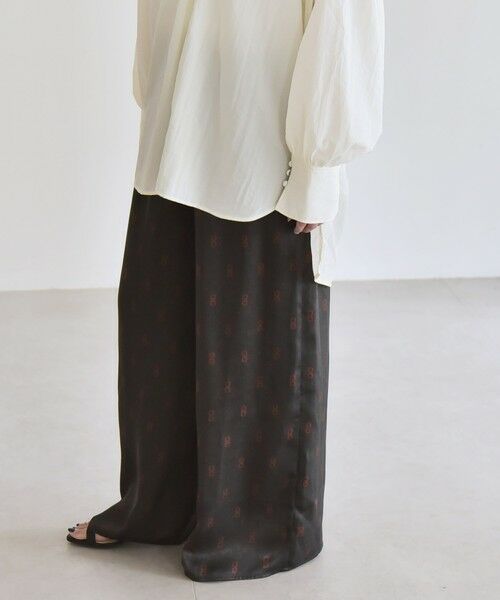 SHIPS / シップス その他パンツ | quaranciel:〈手洗い可能〉モノグラム ドット リラックス ワイド パンツ | 詳細6