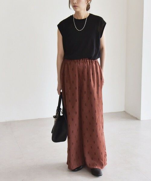 SHIPS / シップス その他パンツ | quaranciel:〈手洗い可能〉モノグラム ドット リラックス ワイド パンツ | 詳細13