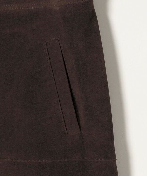 SHIPS / シップス ロング・マキシ丈スカート | quaranciel:〈洗濯機可能〉ポリエステル スエード フレア マキシ スカート | 詳細27