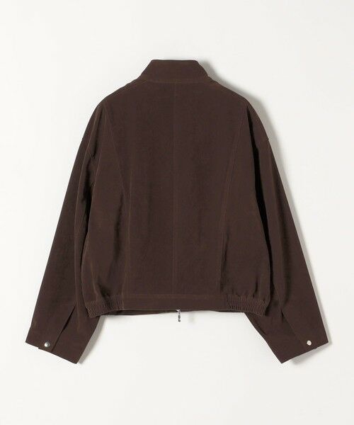 SHIPS / シップス ブルゾン | quaranciel〈洗濯機可能〉ポリエステル スエード スタンドカラー ジップ ショート ブルゾン | 詳細23