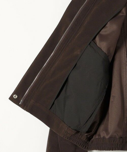 SHIPS / シップス ブルゾン | quaranciel〈洗濯機可能〉ポリエステル スエード スタンドカラー ジップ ショート ブルゾン | 詳細27