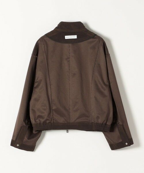 SHIPS / シップス ブルゾン | quaranciel〈洗濯機可能〉ポリエステル スエード スタンドカラー ジップ ショート ブルゾン | 詳細30