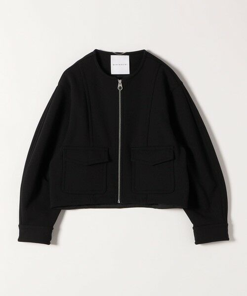 SHIPS / シップス ブルゾン | quaranciel:〈洗濯機可能〉ダンボール 裏起毛 ノーカラー コクーン ショート ブルゾン | 詳細13