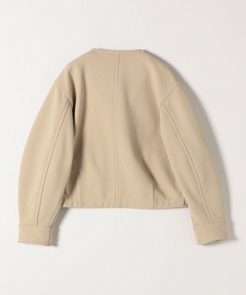 SHIPS / シップス ブルゾン | quaranciel:〈洗濯機可能〉ダンボール 裏起毛 ノーカラー コクーン ショート ブルゾン | 詳細29