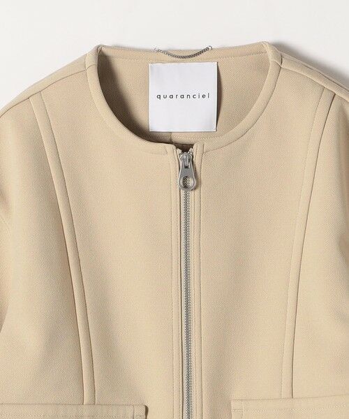 SHIPS / シップス ブルゾン | quaranciel:〈洗濯機可能〉ダンボール 裏起毛 ノーカラー コクーン ショート ブルゾン | 詳細30