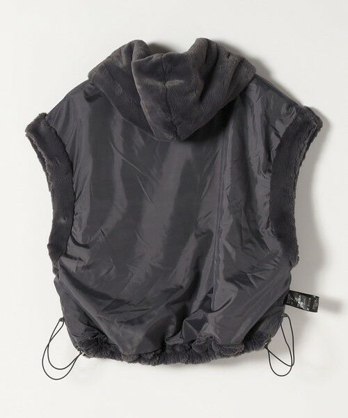 SHIPS / シップス その他アウター | quaranciel: フーディー フェイクファー ドロスト ジップ ショート ベスト | 詳細18