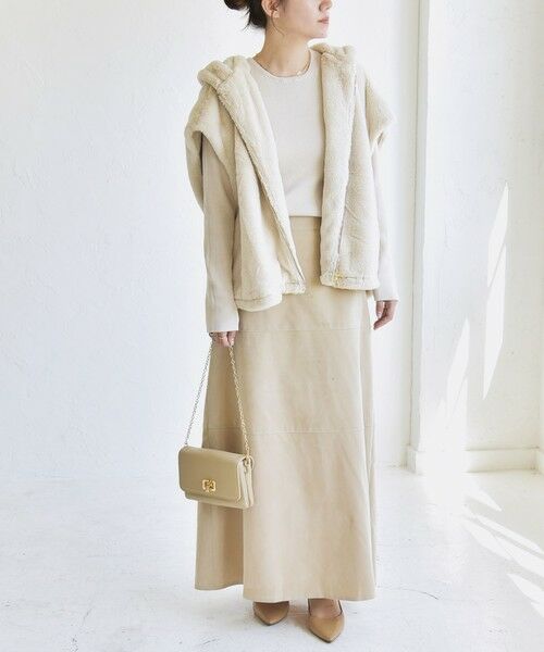 SHIPS / シップス その他アウター | quaranciel: フーディー フェイクファー ドロスト ジップ ショート ベスト | 詳細30