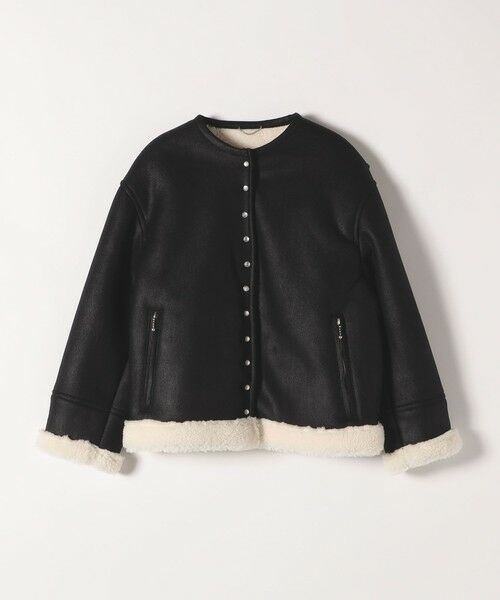 SHIPS / シップス その他アウター | quaranciel: ボア ボンディング ノーカラー スナップ ブルゾン | 詳細8