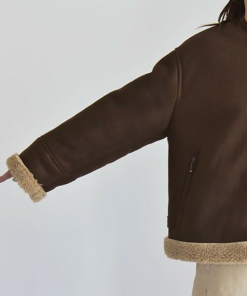 SHIPS / シップス その他アウター | quaranciel: ボア ボンディング ノーカラー スナップ ブルゾン | 詳細30