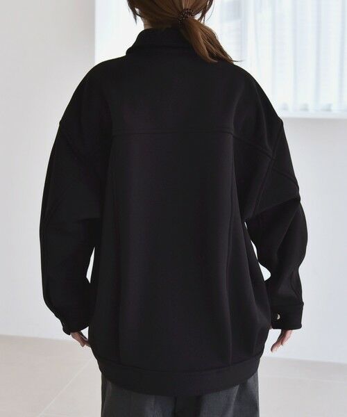 SHIPS / シップス ブルゾン | quaranciel:〈洗濯機可能〉ダンボール 裏起毛 コクーン オーバー シャツ ジャケット | 詳細19