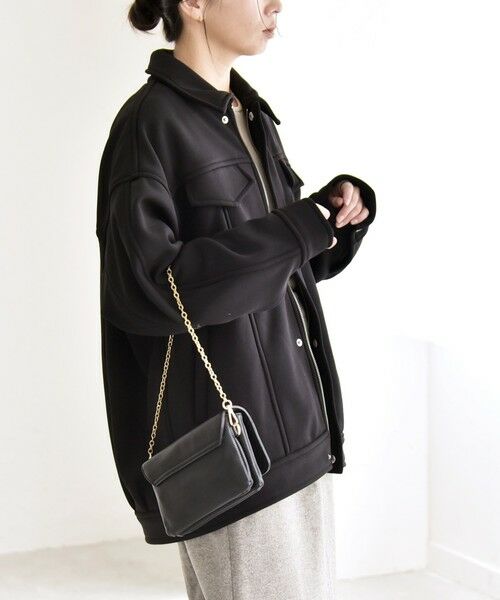 SHIPS / シップス ブルゾン | quaranciel:〈洗濯機可能〉ダンボール 裏起毛 コクーン オーバー シャツ ジャケット | 詳細6