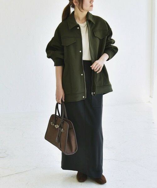 SHIPS / シップス ブルゾン | quaranciel:〈洗濯機可能〉ダンボール 裏起毛 コクーン オーバー シャツ ジャケット | 詳細30