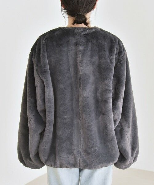 SHIPS / シップス その他アウター | quaranciel: フェイクファー ノーカラー ショート ジャケット | 詳細20