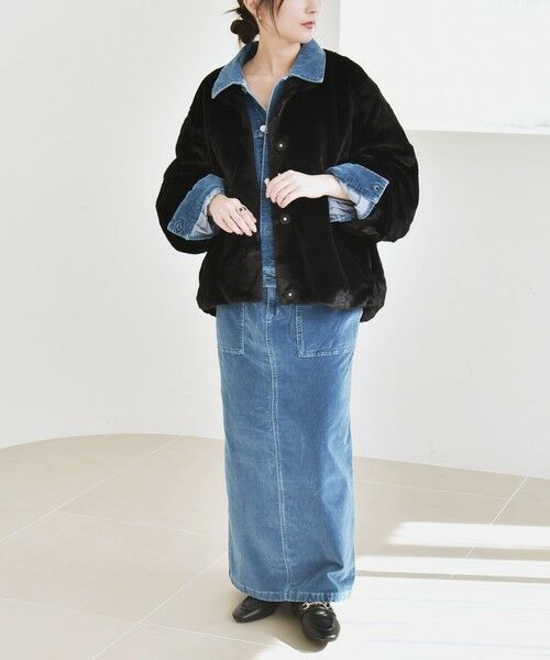 SHIPS / シップス その他アウター | quaranciel: フェイクファー ノーカラー ショート ジャケット | 詳細23