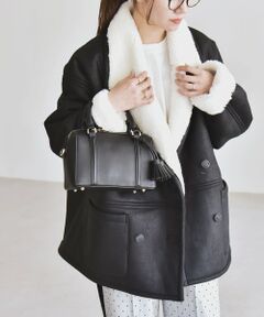 SHIPS / シップス その他アウター | quaranciel: ボア ボンディング ダブル ブレスト コート