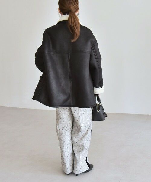 SHIPS / シップス その他アウター | quaranciel: ボア ボンディング ダブル ブレスト コート | 詳細2