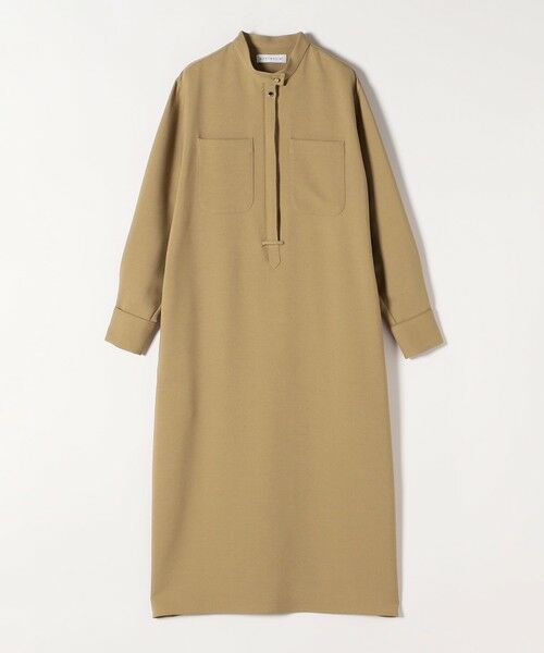 SHIPS / シップス ロング・マキシ丈ワンピース | 《追加予約》quaranciel:〈洗濯機可能〉ダブルクロス スタンドカラー ポケット シャツ ワンピース | 詳細15