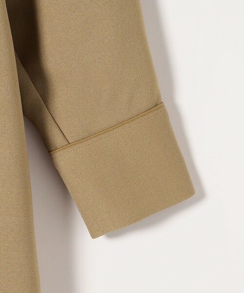 SHIPS / シップス ロング・マキシ丈ワンピース | 《追加予約》quaranciel:〈洗濯機可能〉ダブルクロス スタンドカラー ポケット シャツ ワンピース | 詳細19