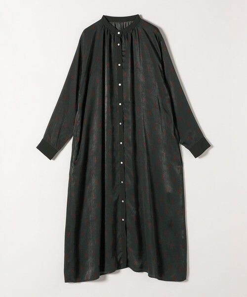 SHIPS / シップス ロング・マキシ丈ワンピース | quaranciel:〈手洗い可能〉モノグラム ドット ロング シャツ ワンピース | 詳細7