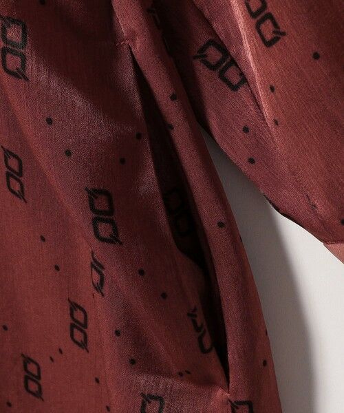 SHIPS / シップス ロング・マキシ丈ワンピース | quaranciel:〈手洗い可能〉モノグラム ドット ロング シャツ ワンピース | 詳細19