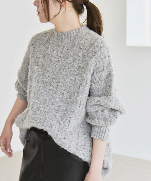SHIPS / シップス ニット・セーター | quaranciel:〈手洗い可能〉透かし編み クルーネック ドルマン ルーズ ニット プルオーバー | 詳細13